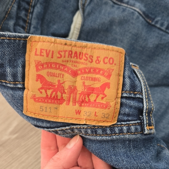 Levi's Men's Straight Blue Jeans - Picture 2 of 6